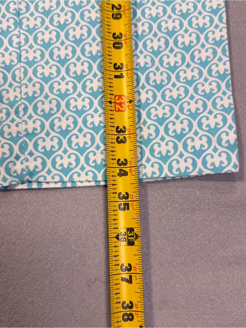 Talbots Perfect Crop Pants Women’s Size 6 Blue/Aqua White Print Stretch Cotton - Picture 14 of 16